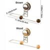 Wall Mounted Suction Cup Roll Paper Holder Punch-Free Dishcloth Hanging Rag Rack  for Home