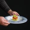 Circular Concave Ceramic Dining Plate Soup Plates Fruit Dish Salad Bowl Sashimi Plate Pasta Dish Serving Plates Dessert Bowls