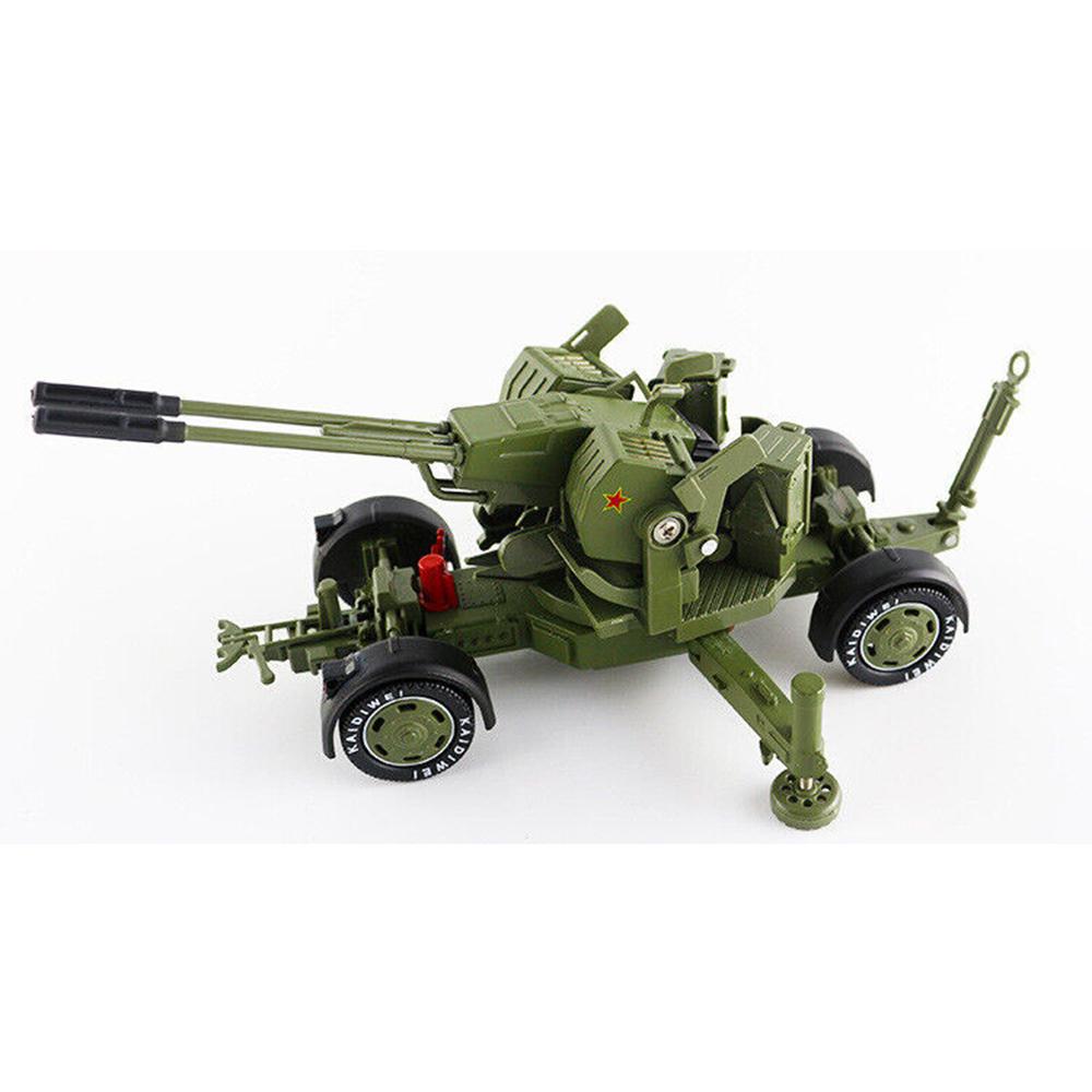 1/35 Samochód z napędem pull back, armata przeciwlotnicza Flak Double Runner, moździerz, wyrzutnia rakiet, wojskowy model ze stopu metali, samochód zabawkowy dla dzieci, samochody z odlewu metalowego, zabawki