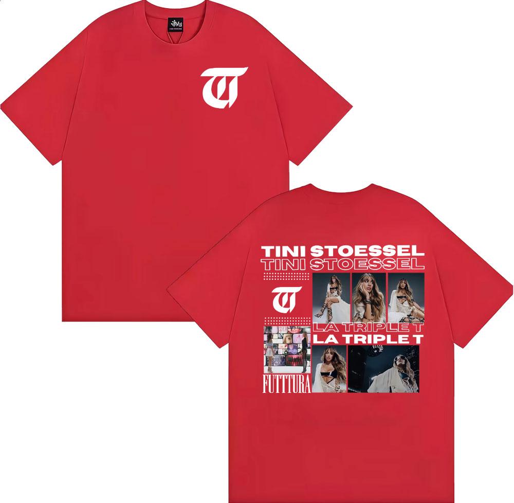 

TINI STOESSEL La Triple T Futtura 2025 Tour T Shirts Unisex Women Clothing Fashion Aesthetic Tshirts Casual Comfort Cotton Tshirt S