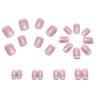 European Square Wearable Classic French White Edge Glitter Nails - Hot Selling Simple Nail Art Tips