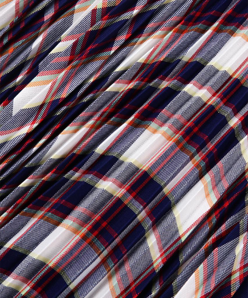 BROOKS BROTHERS Check Pleated Skirt (Multi) (Bbkzwm68317Es)