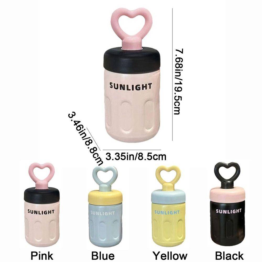 Keep Warm Keep Ice Love Handle Straw Cup Stainless Steel Coffee Mug Insulated Bottle Cup Student