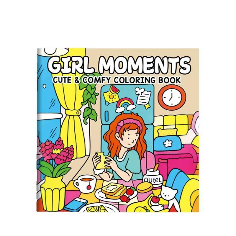 Kids Cozy Friends Coloring Book Early Education Art Painting Drawing Book For Toddlers Preschool Learning Gift