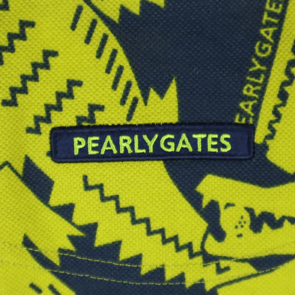 Beauty Products PEARLY GATES All-over Crocodile Pattern Golf Short Sleeve Polo Shirt Men's Used