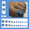 Chic French Diamond Flash Toenail Art: Sweet & Cool Fake Nails for Feet