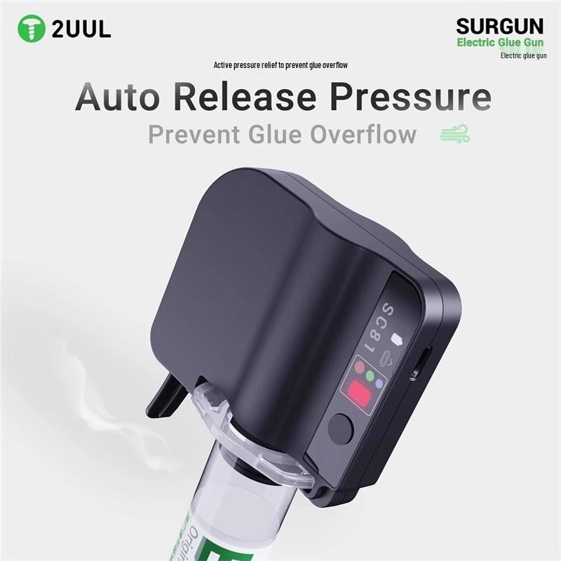 2UUL Electric Glue Gun for Syringe-Type Dispenser - Mobile Phone Repair Tool Without Compressor