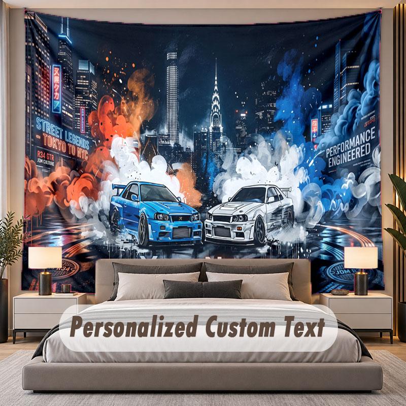 Personalized Name Designs (23) Theme Custom Tapestry Personalized Custom Name Text Wall Hanging Tapestry Home Decor Background Cloth
