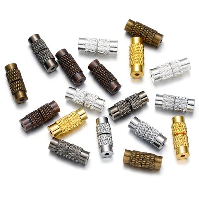20pcs Brass Screw Clasp Closure Fastener Lock Jewelry End Tip Caps For DIY Bracelet Necklace Jewelry Making Supply Accessories