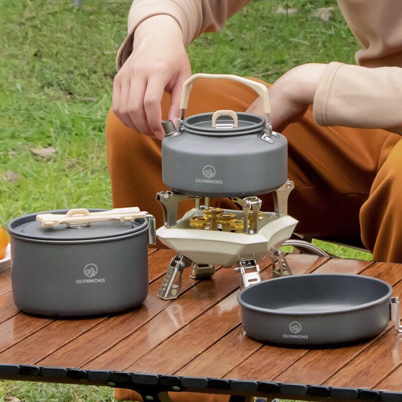 Aluminum Alloy Outdoor Camping Cookware Set 3-Piece Set