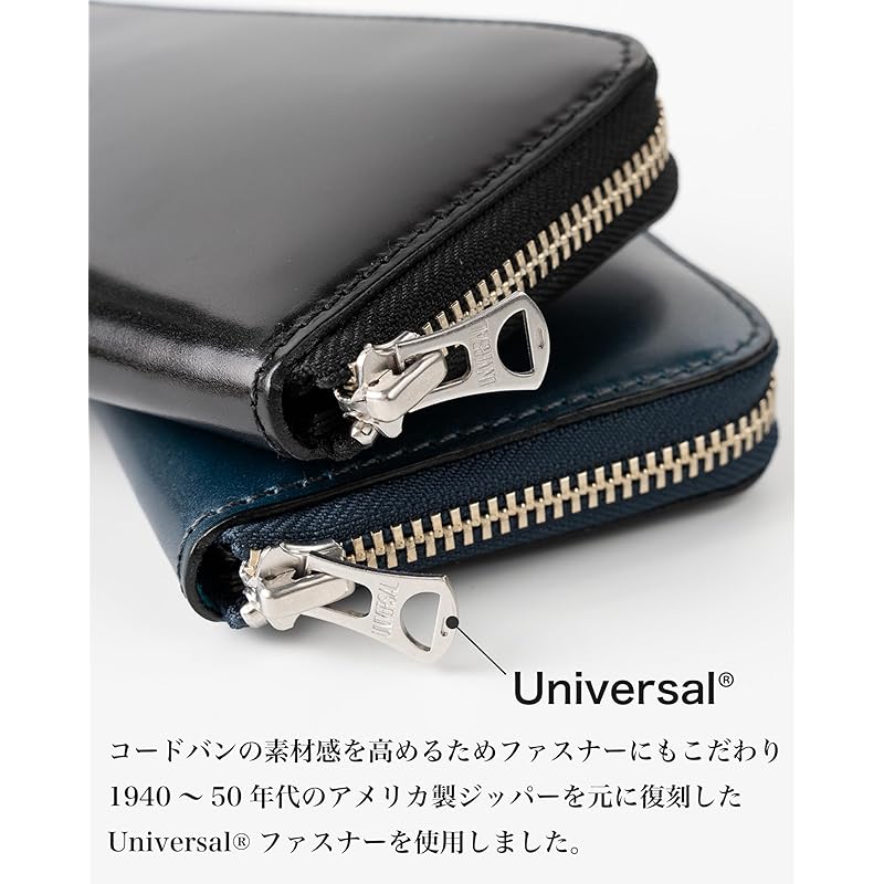 [L.Venue] Cordovan wallet Shinki Leather tochigi leather long wallet long wallet round zip genuine leather leather made in Japan Leather Venue