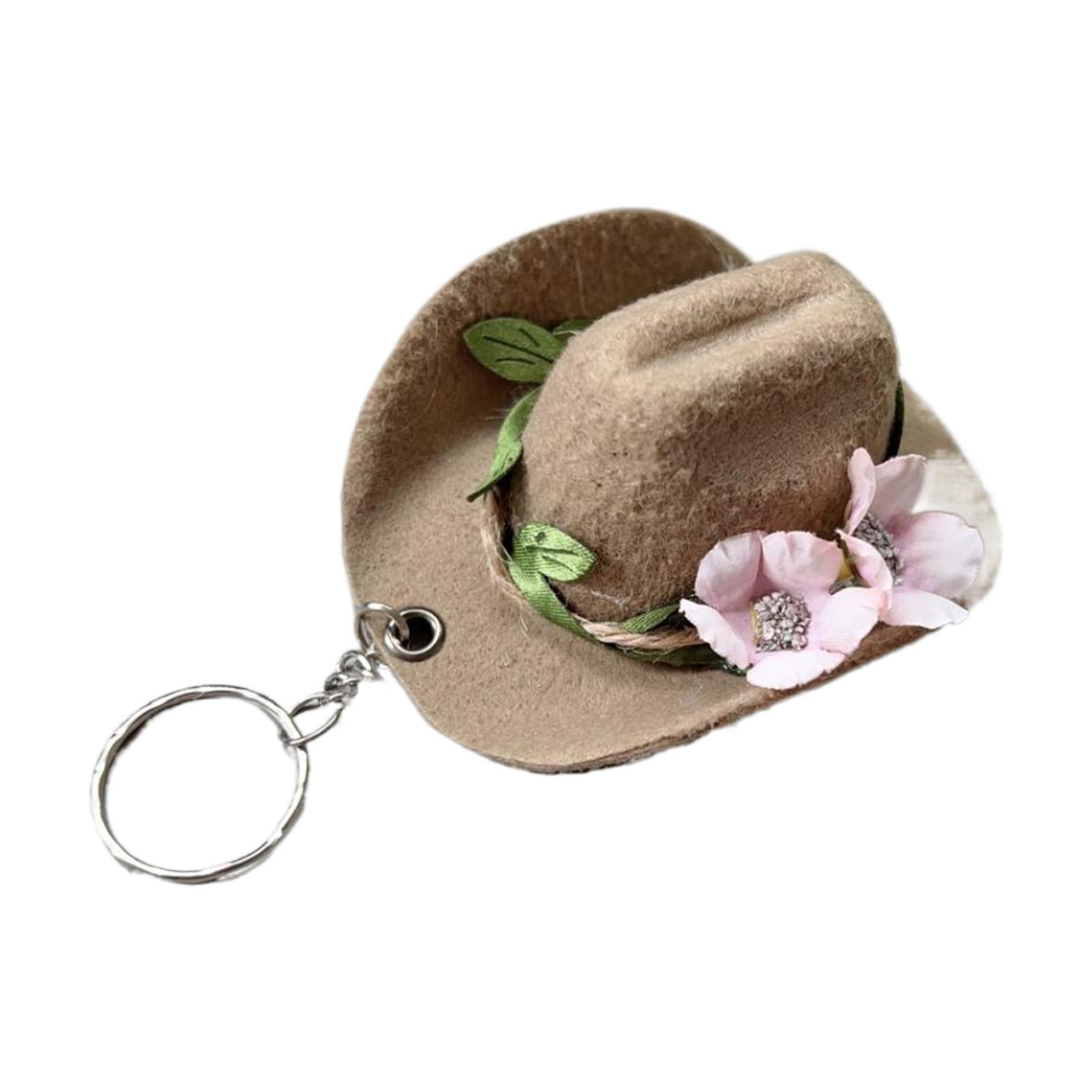 Модная шляпа цветок брелок шарм креативная цветочная шляпа ключ аксессуар модные брелоки — фото 19