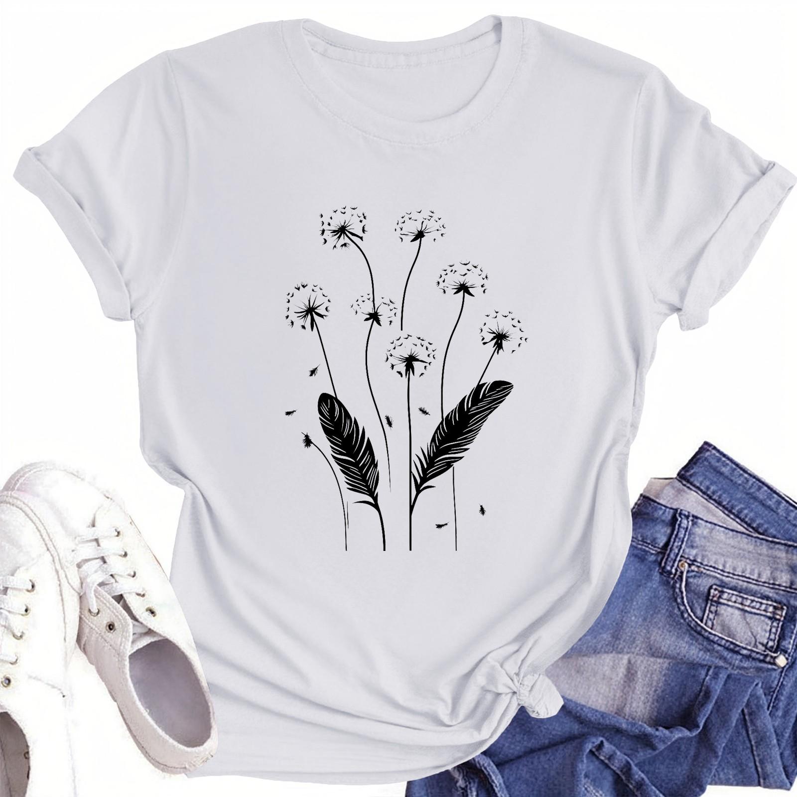 

Футболки с короткими рукавами для женщин, модные топы, легкие и мягкие повседневные летние наряды, одежда S белый