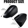 JSCARLIFE 2012-2020 T-oyota Yaris ABS Mirror Covers | Direct - Fit Side Mirror Caps, Effortless Clip - On Install (Black)