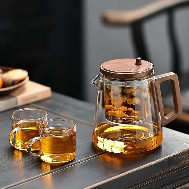 Elegant Glass Infuser Teapot