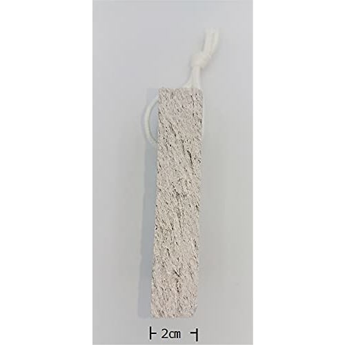 Domestic Natural Pumice Stone, Square, with String, Exfoliating, Coarse Grain, from Ibusuki Coast