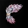 Angel Wings Brooch, Light Luxury Crystal Wheat Ear Brooch, Elegant and Luxurious Brooch