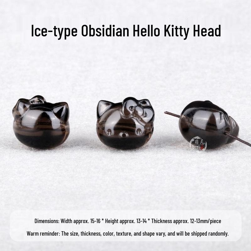 Hello Kitty & Friends Black Obsidian Bracelet Charm Set