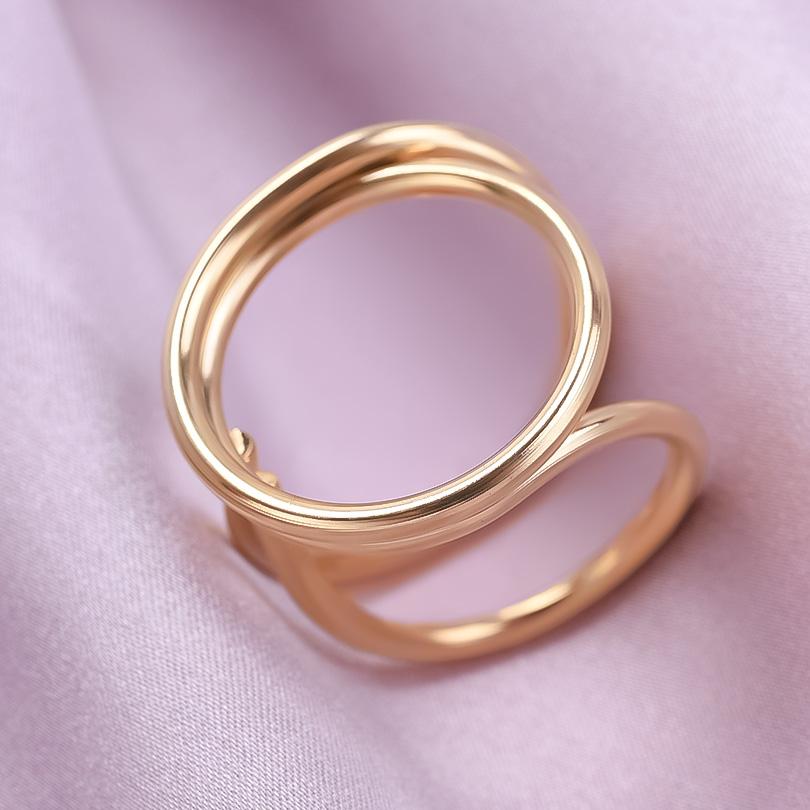 Neuer Offener Verstellbarer Ring Blatt Schlange Herz Echt Vergoldeter Edelstahl Ringe Für Frauen Männer Zubehör Mehrschichtiger Schmuck
