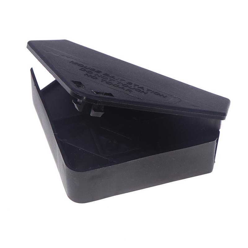 Professional Home Rat Mouse Bait Block Trap Reusable Trap Station Box With Case For Key Triangle Shape Bait Station Trap