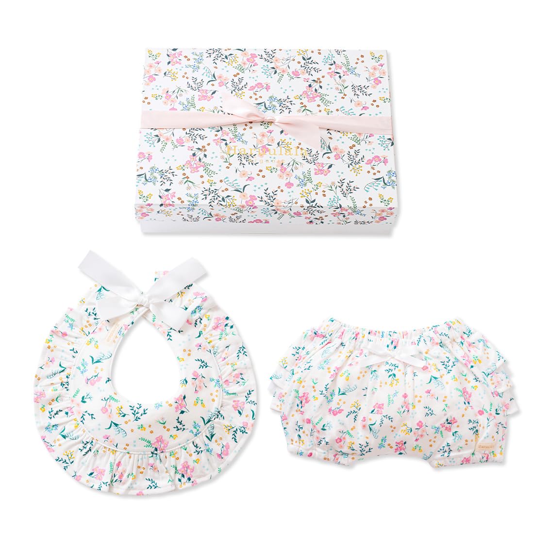 

Детская одежда из органического хлопка Haruulala Baby Gift, комплект из 2 предметов, для детей от 0 до 1,5 лет, цветущая [Haruulala organic] для девочек (Стилус + Штаны) (Короткая длина) ~