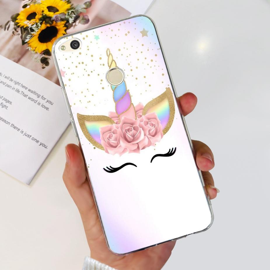For Huawei P8 Lite 2017 Case Honor 8 Lite Popular Flowers Cartoon Cover Soft Silicone Phone Cases For Huawei P9 Lite 2017 Bumper