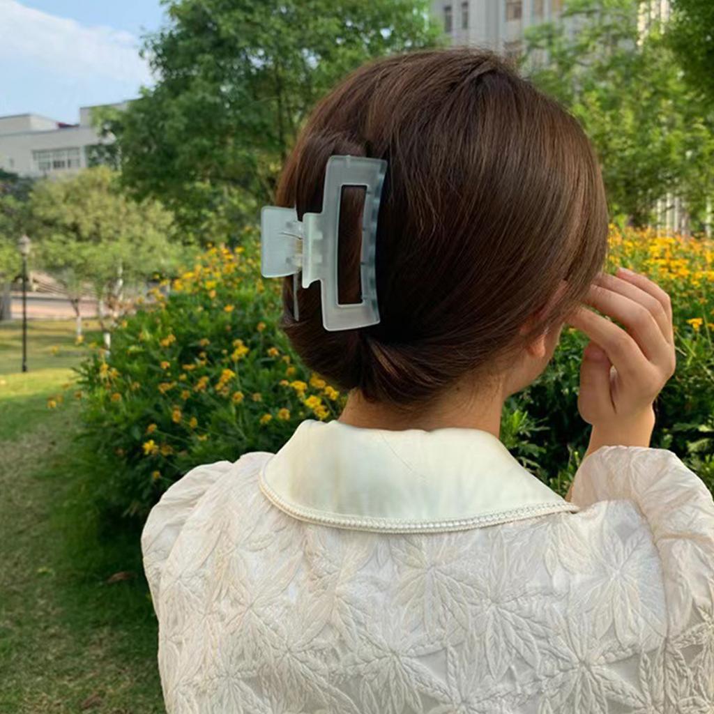 Large Hair Claw Clip for Women 3.5inch Hair Clamps for Thick and Long Hair Non-slip Square Jaw Clip for Curly Hair