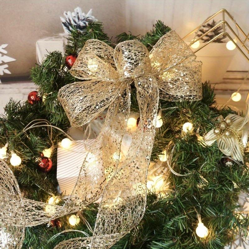 1 Rolle Dekorationsmaterial Schleife Geburtstag Gaze Band Weihnachten Bastelzubehör Geschenkverpackung Gold Silber Rot Hochzeit 2m/3m/5m