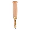 Wooden Handle Screw Auto Hole Punch Leather DIY Hand Craft Stitching Tool with 1.5-4mm Tips