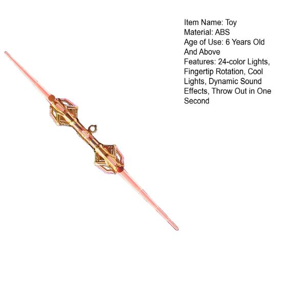 Lightsaber Toy Double Blade Retractable Design Lightsaber with 24 LED Light Modes And Sound Effects Fingertip Spin Toy for Kids Adults