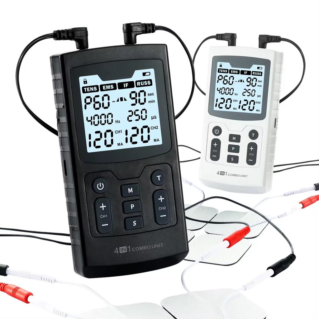 Electric Muscle Physiotherapy Therapy Stimulator EMS IFT RUSS TENS Pulse High-Frequency Adjustable Slimming Device Body Massager