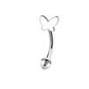 Stainless Steel Eyebrow Pins, Moon-shaped, Heart-shaped, Five-pointed Star-shaped Ear Bar Pins