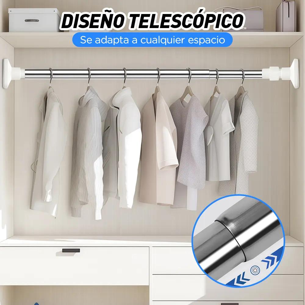 Adjustable Bathroom Curtain Rod Tube Expandable From 110-200 Cm