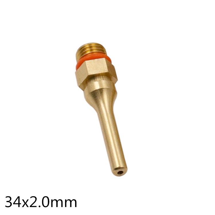 1Pc Pure Copper Hot Melt Glue Gun 2.0x70mm 3.0x50mm 2.0x34mm Nozzle Long Short Small-bore Large Diameter Glue Gun Nozzle