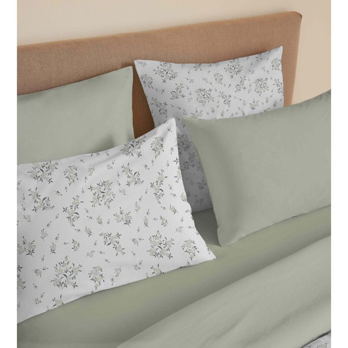 Complete Reversible Duvet Cover Set "Vanessa" 6 Pieces for 160 X 200 Bed Louise Romarin