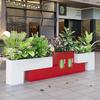 Outdoor Stainless Steel Planter Box Combination