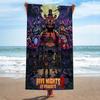Anime F-Fnaf F-Five-N-Nights-At-F-Freddys Microfiber Blanket Quick Drying Beach Towels Oversized Printing Super Absorbent Pool