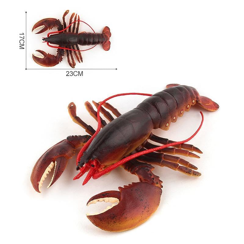 [Nekogamiyama] Lobster Sea Fish Figurine Model Miniature Ornament Decor Collector's Model