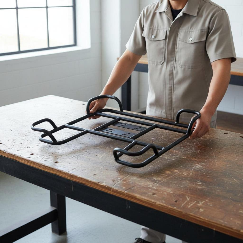 Electric Moped Cargo Rack Thickened Iron Rear Parcel Carrier Bike Luggage