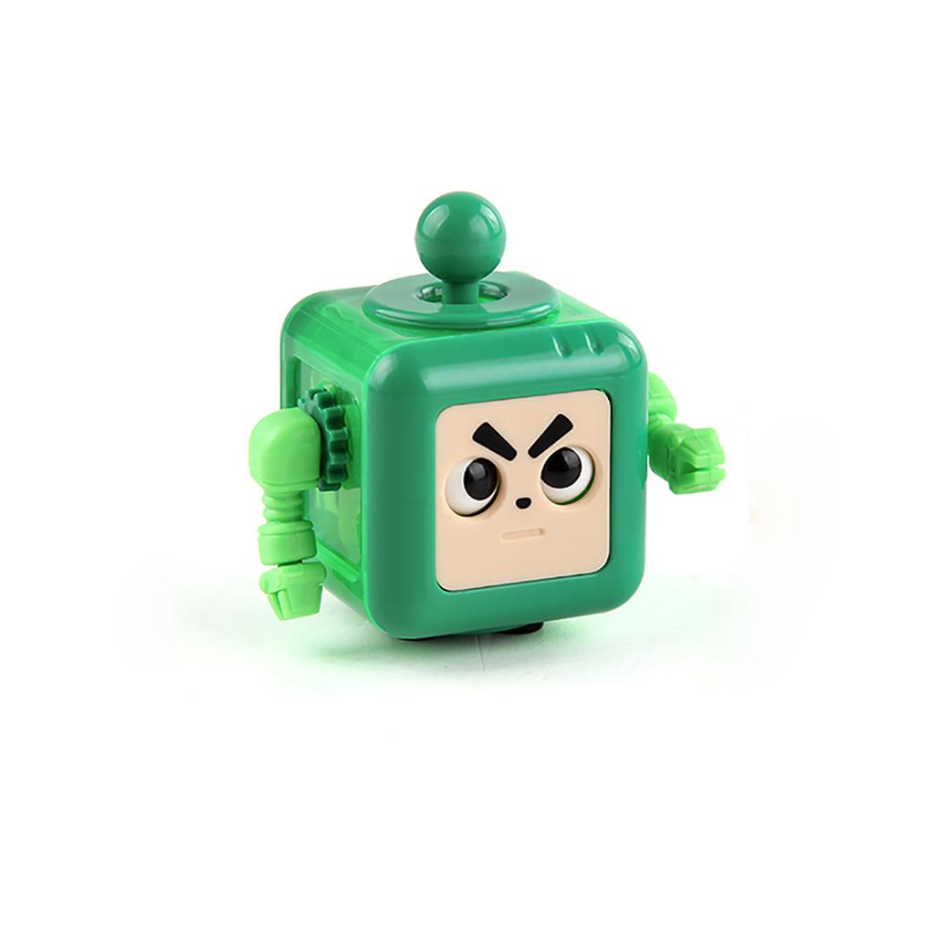 Funny Big Eyes Robot Cube Decompression Toys 6Sided Playable Sensory Toys Stress Relief Birthday Gifts For Children Adults