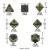 7Pcs Digital Number Multi-faceted For Kid/Adult Toys/Games Zinc Alloy Dice