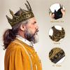 Hochzeitskrone Dekor Halloween Antik Retro König Cosplay Königlich Mittelalterlich Für Abschlussball Party Dekorationen Vintage Dekor Pu-Schaumstoff Krone