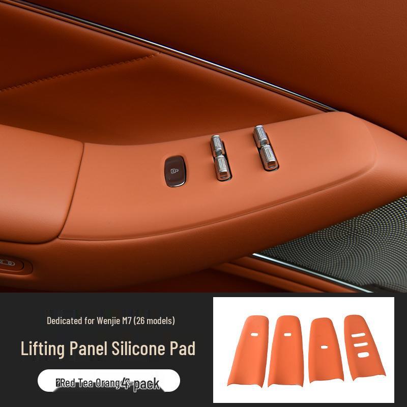 AITO M7 Car Door Button & Window Panel Silicone Protection Pad (Fits 26 Models)