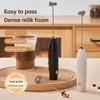 Kabelloser Milchaufschäumer, Handlicher Elektrischer Schneebesen, für Perfekten Cappuccino, Matcha, Hafermilch, Suppe, Eier, Tragbare Küche, Backwerkzeug, Geschenk für Kaffeeliebhaber