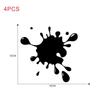 4pcs Funny Car Sticker Water Droplets Shape Vinyl Decal Car Auto Stickers For Car Bumper Window Car