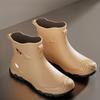 Frühling Herbst Kochen Arbeit Knöchel Herren Gummistiefel Niedriger Absatz Wasserdicht Beständig Angeln Wasser Kunststoff Gummi 2026 Schlamm Herrenschuhe