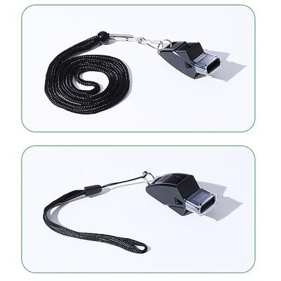 Football Whistle Crisp Sound Durable Convenient Adjustable Basketball Whistle With Lanyard Finger Clip For Emergency