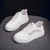 Zapatos blancos pequeños para mujer, primavera 2025, nuevos, transpirables, versión coreana, versátiles, para estudiantes, deportes y ocio, zapatos de tabla, zapatos de moda 8601