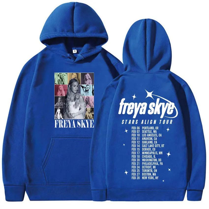 Felpa con cappuccio grafica Freya Skye Uomo Donna Casual Oversize Felpa di alta qualità con cappuccio Streetwear Y2k Pullover Tuta Abbigliamento Femminile Maschile