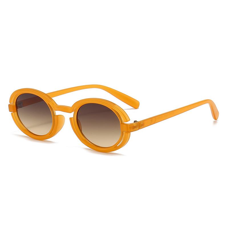 Sunglasses Punk Unique Oval Frame Lens Cool Street Style Outdoor Protection Sun